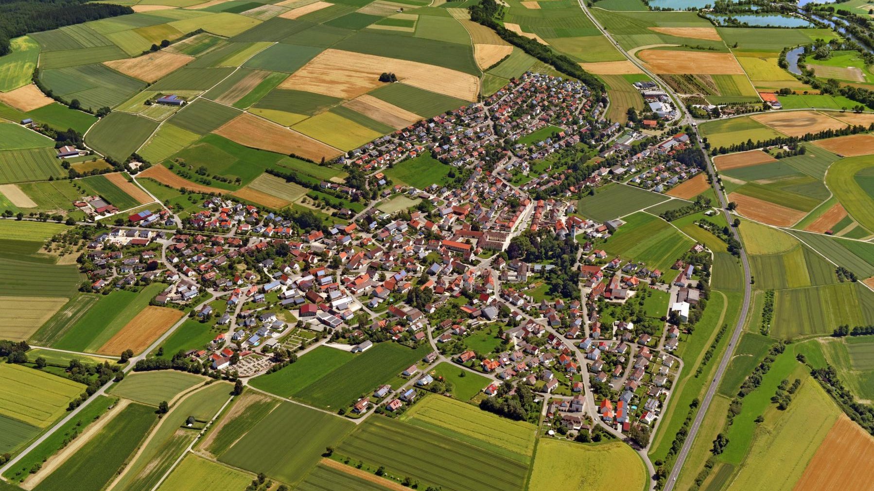 Luftbild von Oberdischingen